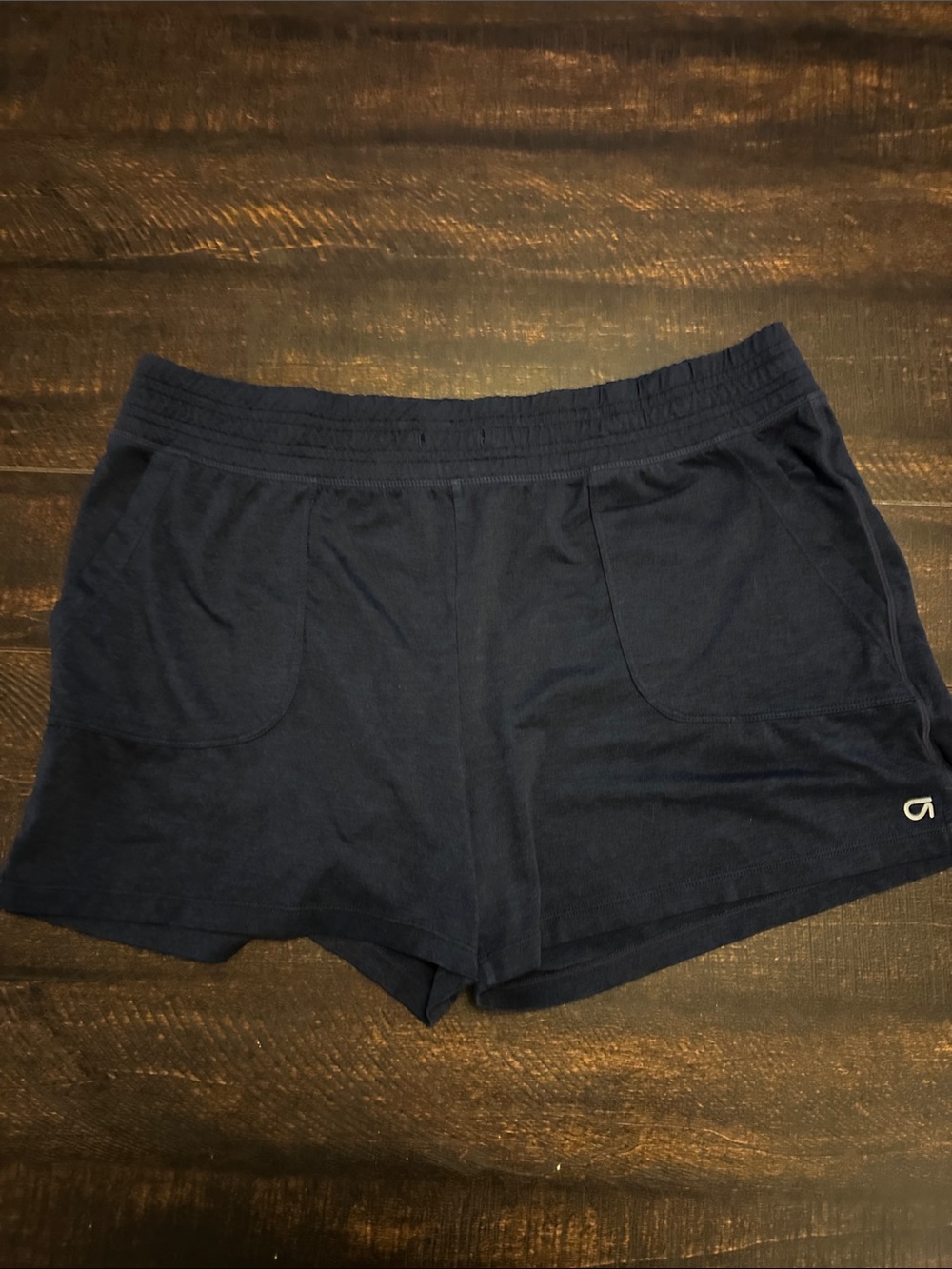 GAP Women's Navy Athletic Drawstring-Look Shorts